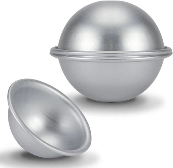 Alumino Cakevorm a forma di mezza circonferenza per dessert e pudding - 10cm di diametro