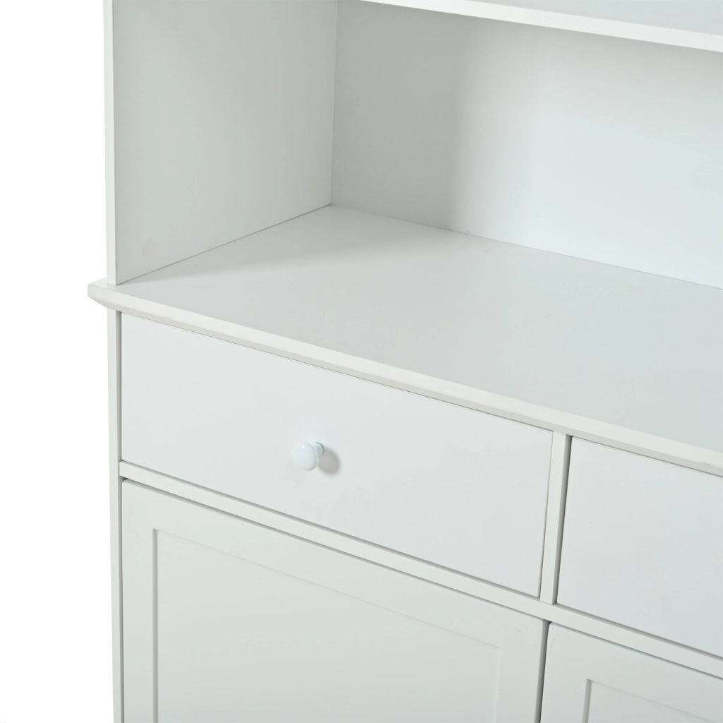 Vetrina con Ante e Cassetti ¨C MINIMAL ¨C Bianco, LED, Legno, 100x38x170