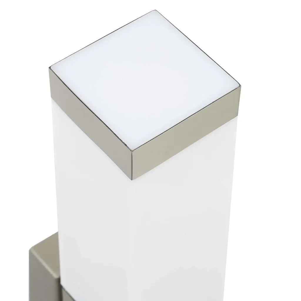 Lampada da Parete Esterna 2 pz Argento 10.5 x 6 x 33 cm CFW5366360