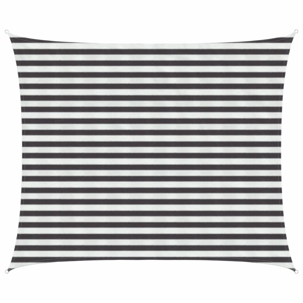 Vela Parasole | Telo Ombra | Vela da ombra Antracite e Bianco 2,5 x 4 m HDPE