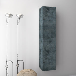 Pensile da Bagno 34x27x160 cm in Legno TFT Marte Pietra Blu