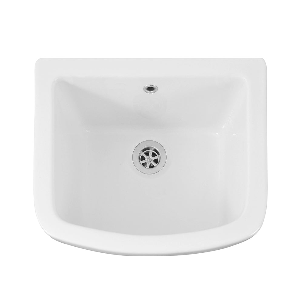 Pilozzo lavanderia sospeso 46x40 cm in ceramica bianco per interno ed esterno