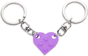 Set di chiavi a forma di cuore, decorazioni rosse per festa e San Valentino - 2 pezzi