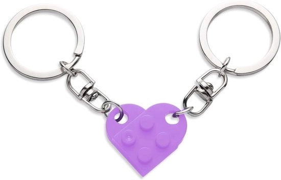 Set di chiavi a forma di cuore, decorazioni rosse per festa e San Valentino - 2 pezzi
