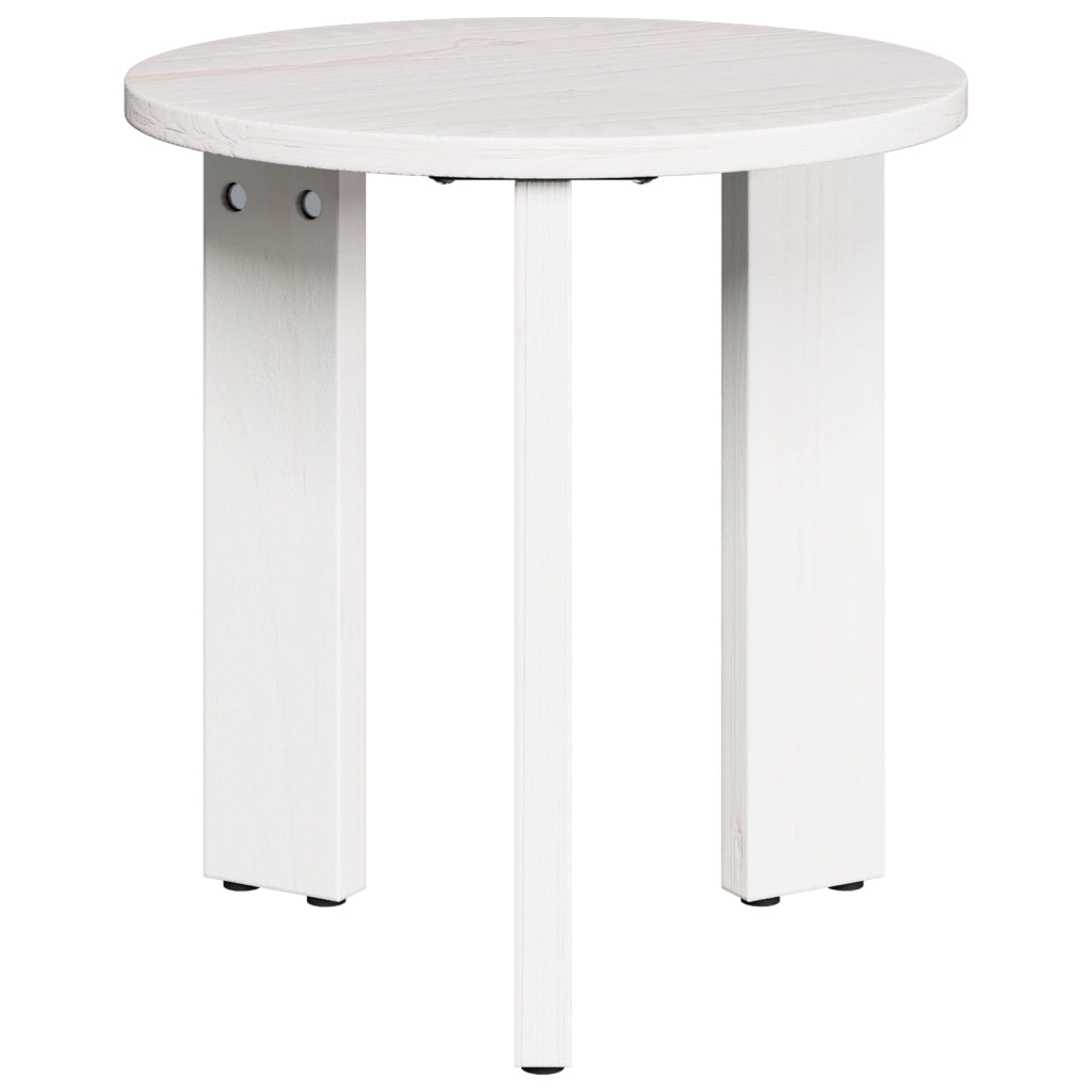 vidaXL Tavolino da salotto 3 pcs Bianco 47.5 x 47.5 x 27 cm