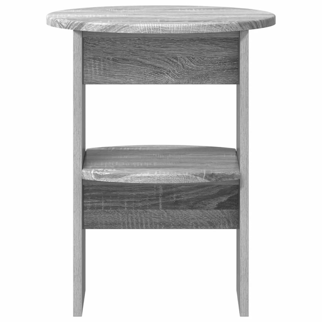 Mobile laterale Sonoma grigia Ø40 x 50 cm Legno ingegnerizzato 899828