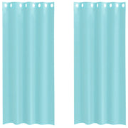 Tende in Voile con Occhielli 2 pz Turchese