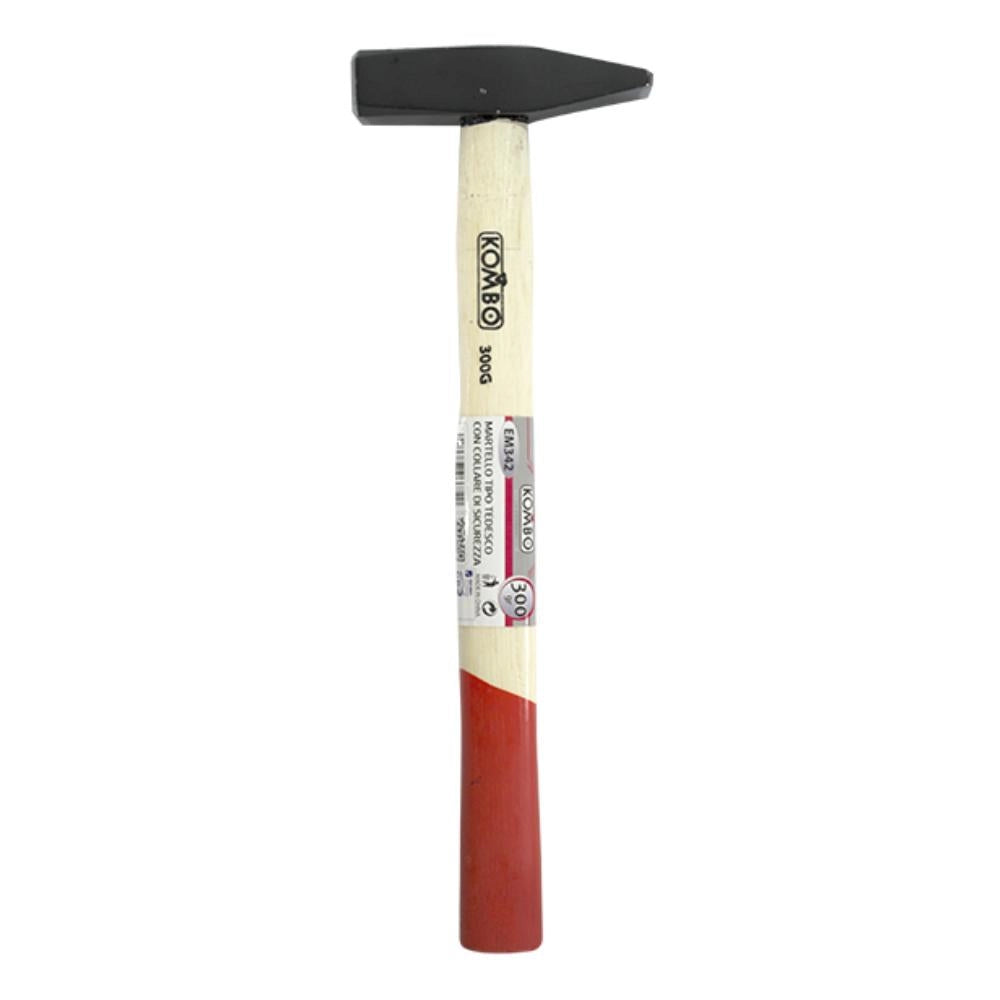 Martello Tipo Tedesco DIN 300gr  Collare di Sicurezza e Manico in Legno