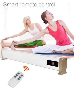 Stufa Elettrica a Battiscopa da Pavimento 140x12,5x24 cm 2200W Sined  Bianco