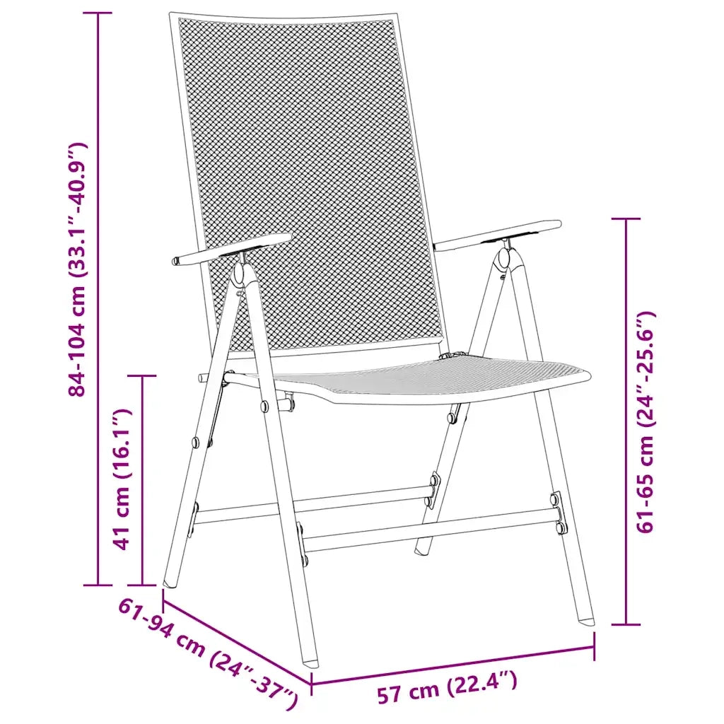 Set da Pranzo per Giardino 5 pcs Antracite 3379290