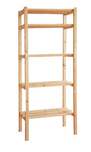Scaffale In Legno 170X80X40 5 Piani Guercio - Guercio