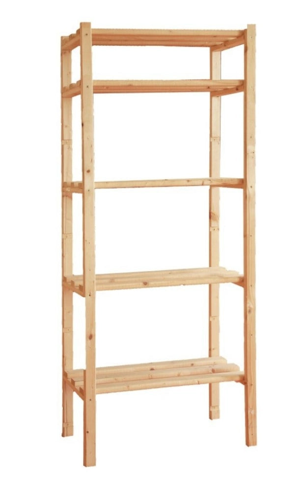 Scaffale In Legno 170X80X40 5 Piani Guercio - Guercio