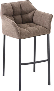 Barhocker Damaso B Stoff mit 4-FuЯ Gestell