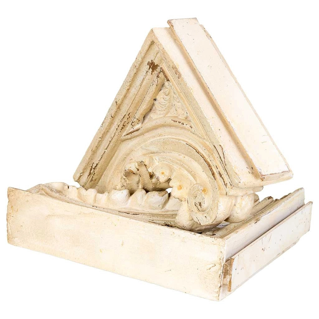 Mensola da parete in magnesio e legno, marrone e bianco, 110x29x40h cm
