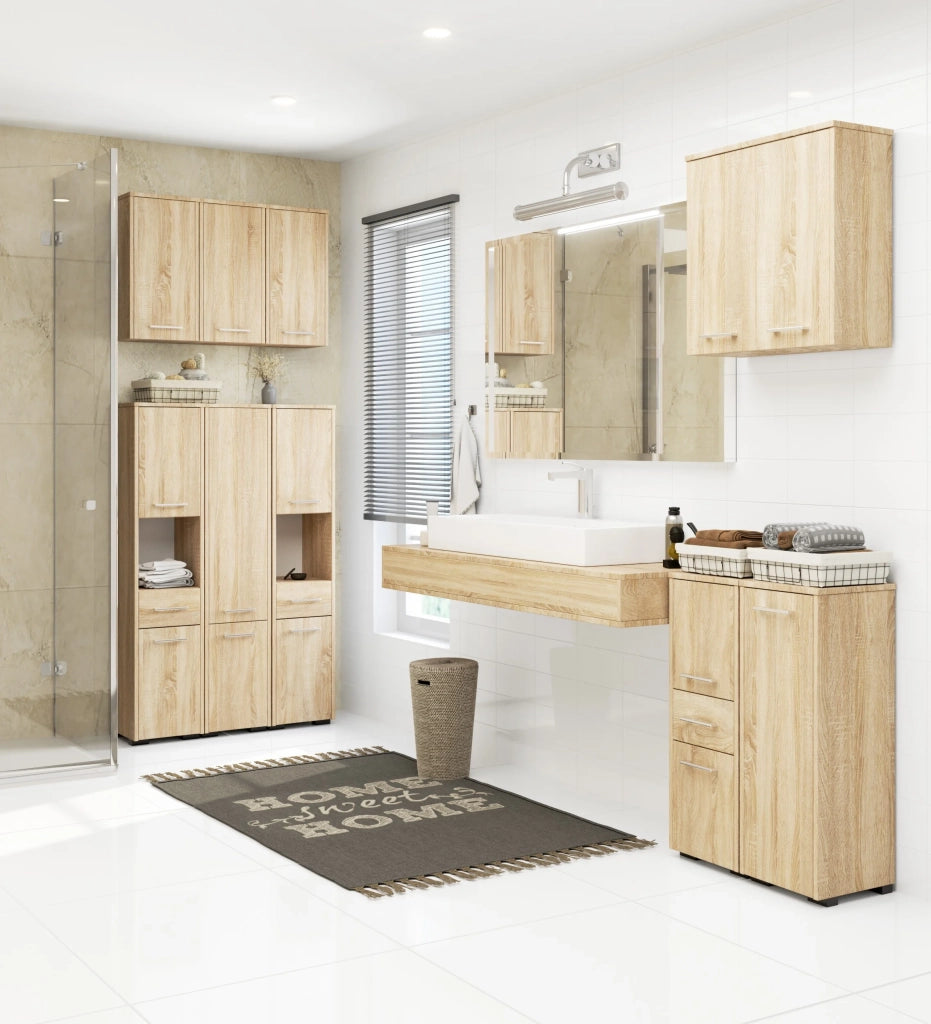 Mobile bagno AKORD Sonoma Quercia 30 cm 1 anta 30x30x85 cm