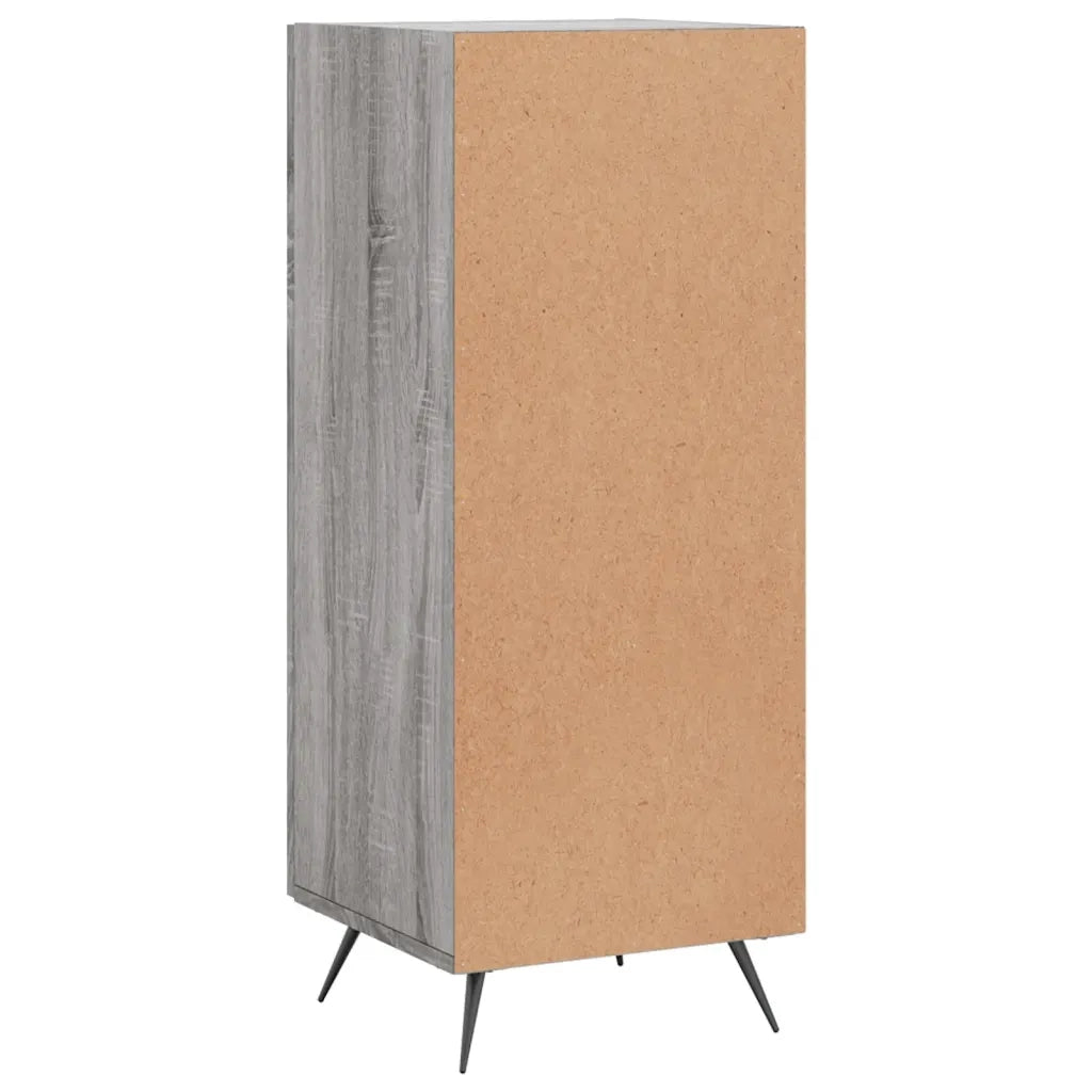 Credenza Grigio Sonoma 34,5x34x90 cm in Legno Multistrato