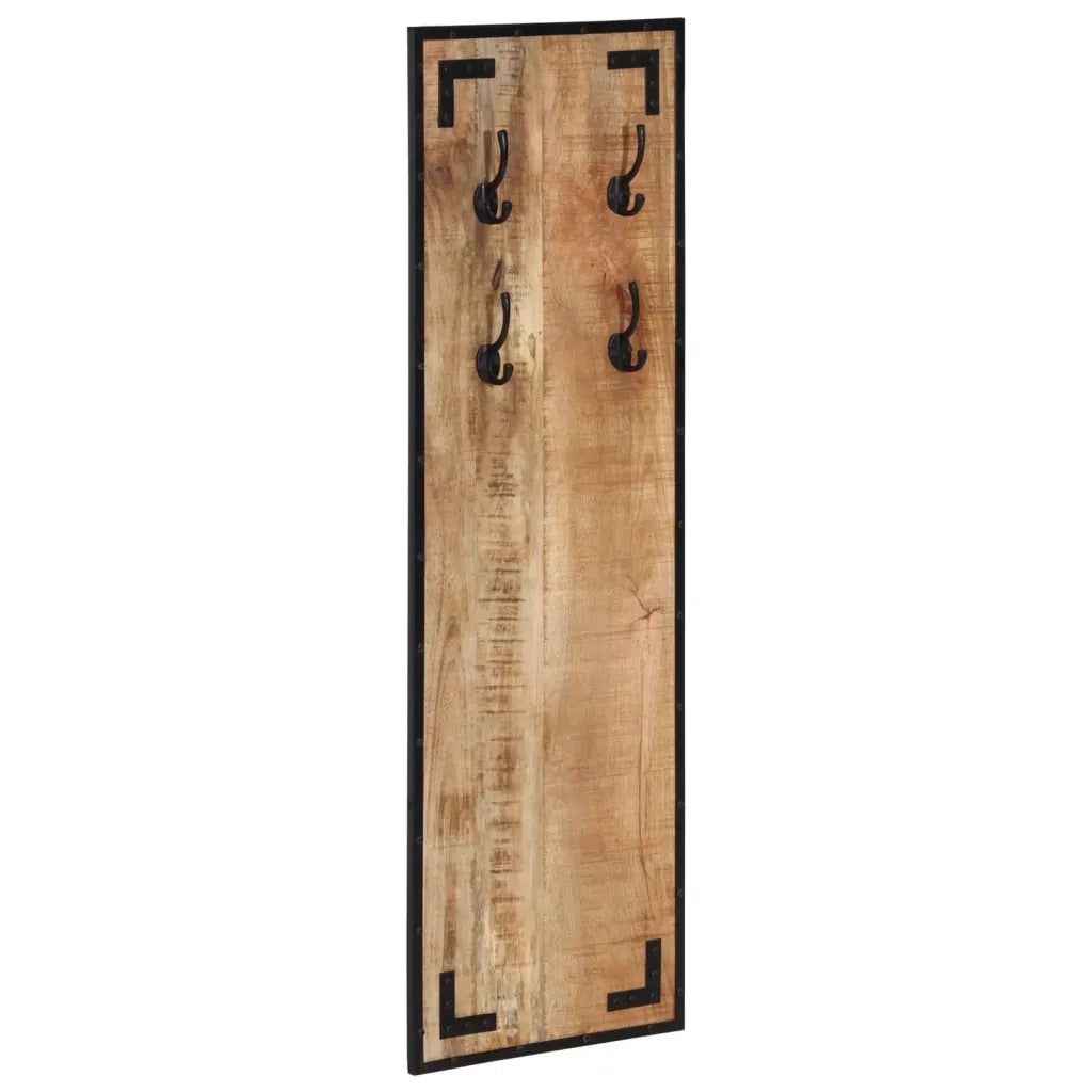 Appendiabiti 35x8x110 cm in Legno Massello Grezzo di Mango CFW3236579