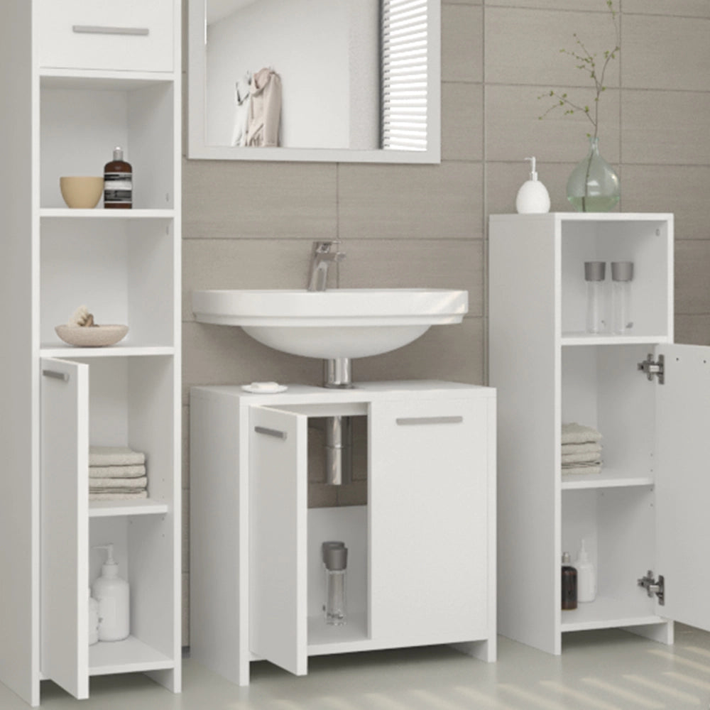 Vicco Set mobili bagno Bianco 4 parti