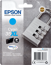 Epson Padlock Singlepack Cyan 35XL DURABrite Ultra Ink