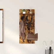 Appendiabiti a muro A parete Rovere fumé 40 x 10 x 90 cm 874455