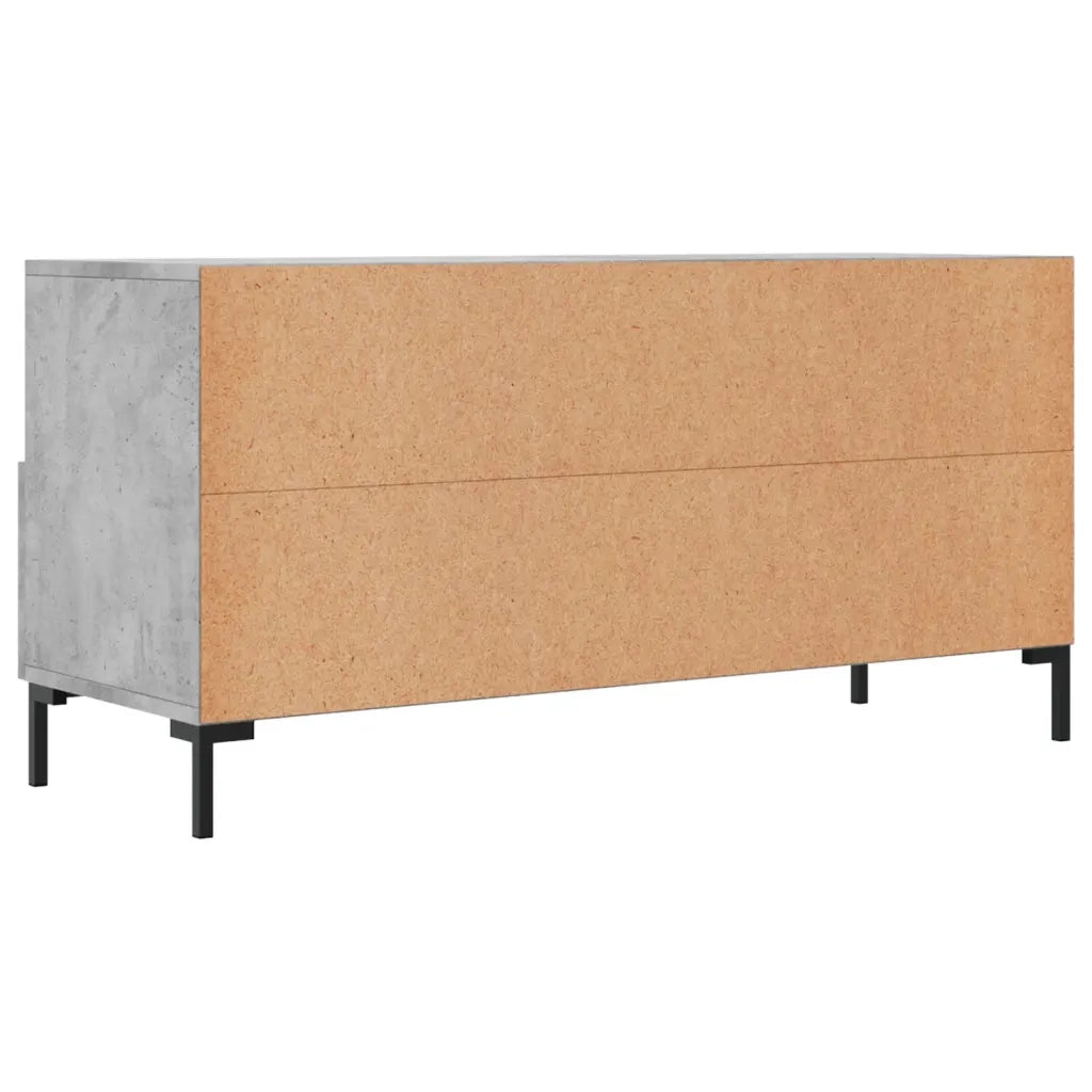 Mobile Porta TV Grigio Cemento 102x36x50 cm Legno Multistrato 829040