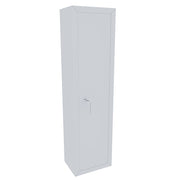 Armadio Portafucili Blindato Per Armi In Acciaio Con Cassetto Tesoretto Con Serratura A Chiave Doppia Mappa Cassaforte Sicura 148 x 40 x 28 Cm (7 Posti)  Bianco Opaco