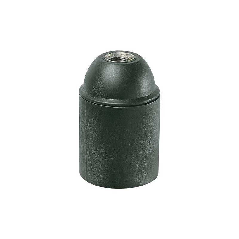 02101 Portalampade E27 Raccordo M10X1 Nero