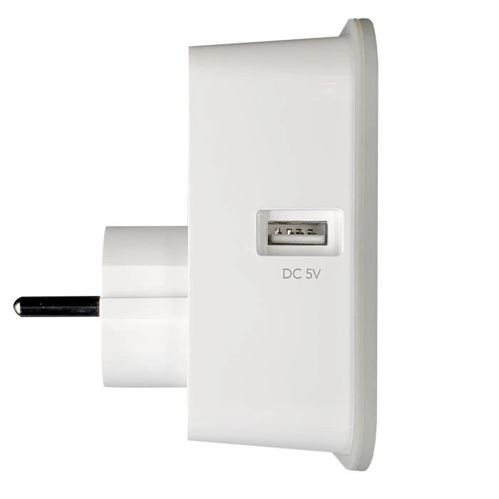 Presa connessa - KONYKS - Priska - USB FR - Wifi + Bt - 16 A con 2 prese USB-A - Misuratore di consumo - Compatibile Alexa / Google Home