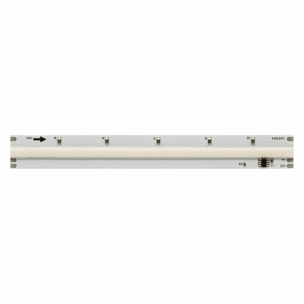 Striscia LED COB Fine Running 5 metri 24V 2700K 12W/m IP20 360LED/m con tecnologia SPI WS2811 per controllo pixel dinamico ed effetti luminosi