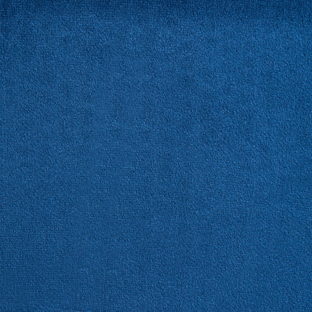 Pouf quadrato in tessuto vellutato blu scuro elemento d'arredo moderno per salotto o camera da letto