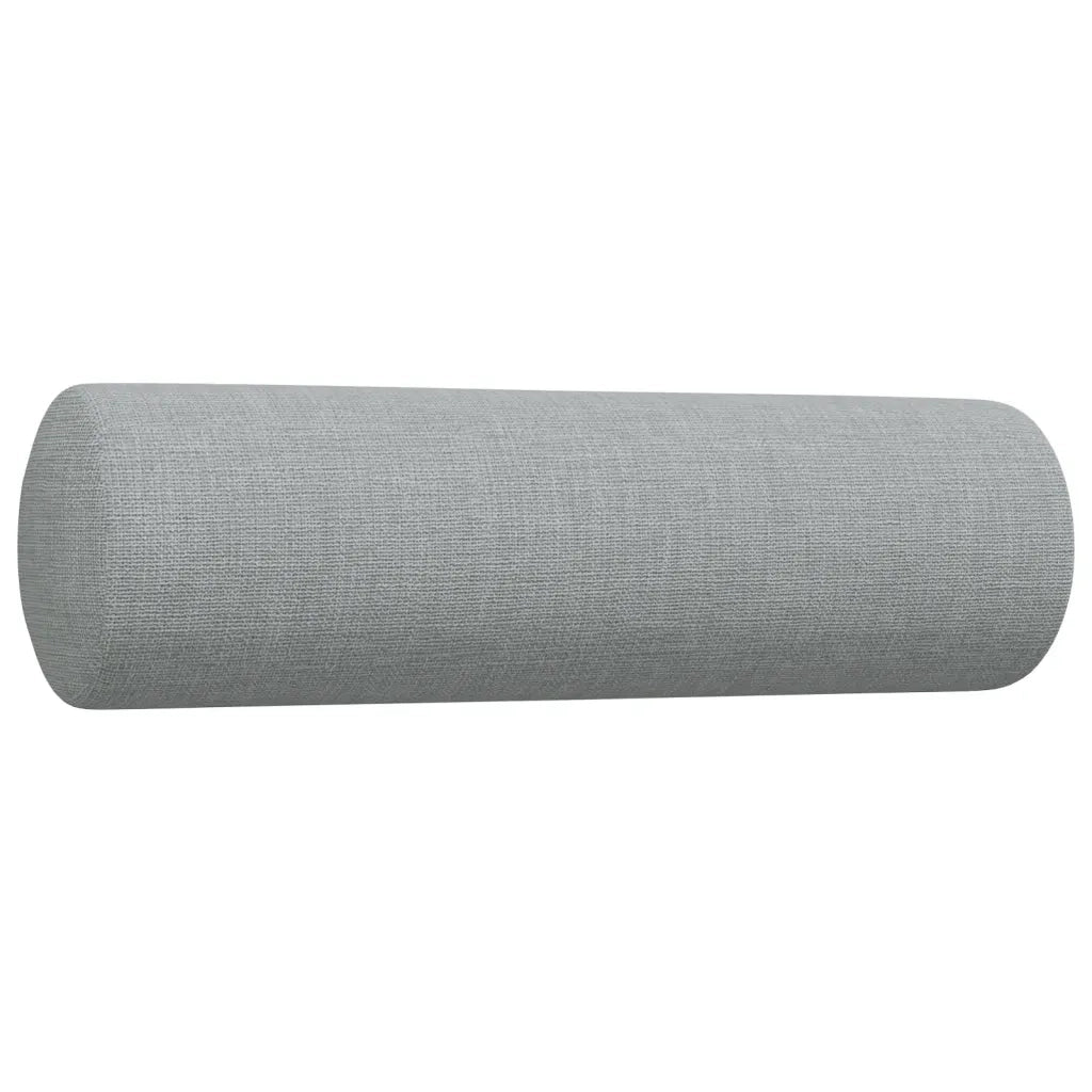 vidaXL Set Divani 3 pz con Cuscini Decorativi Grigio Chiaro in Tessuto