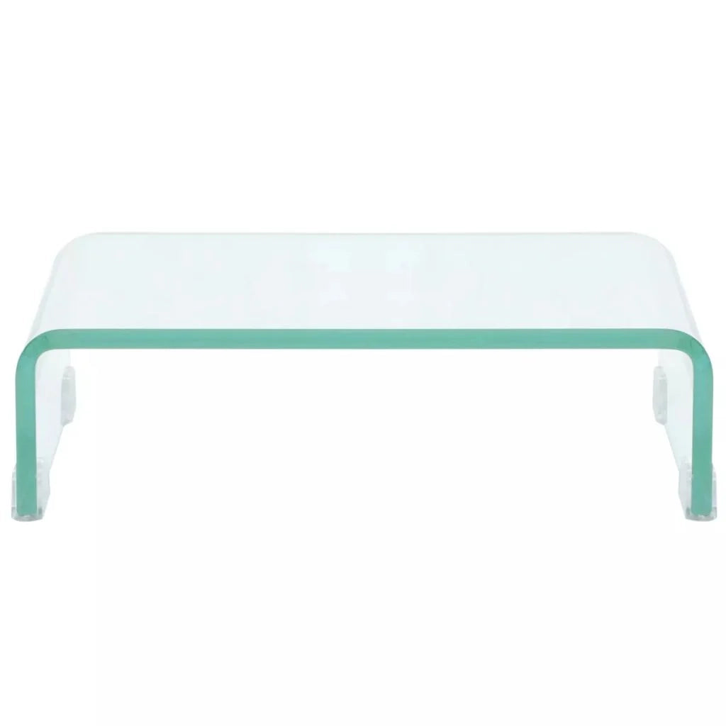 Pratico mobile porta TV/credenza di design per monitor da 40 cm vetro trasparente 2502257