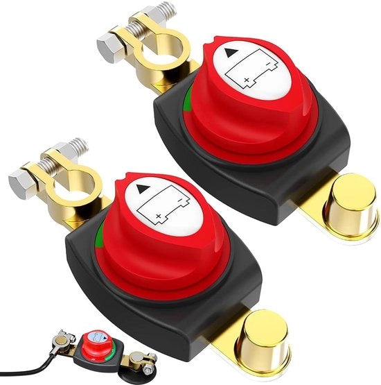 Set di 2 interruttori di separazione di batteria per auto e motocicletta