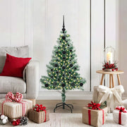 Albero di Natale Artificiale Imbiancato con Luci LED 120 cm 3396798