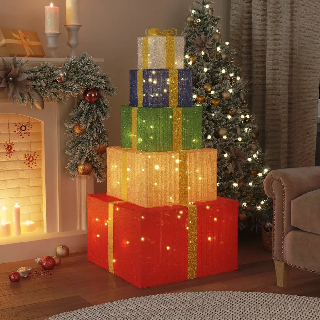 Confezione Regalo Decorazioni Natalizie 250 LED Bianco Caldo 4019487
