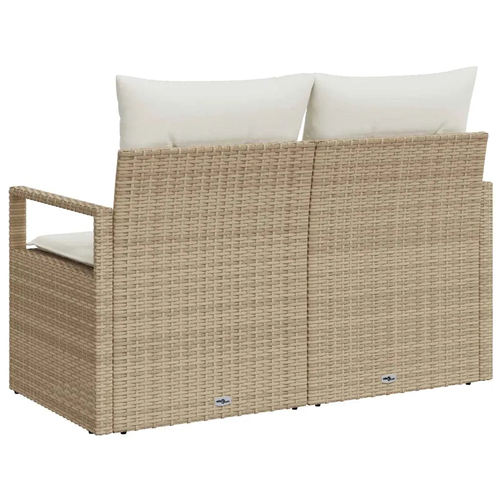 Divano da giardino con cuscino 120 x 62 x 69 cm. polyrattan 42006756