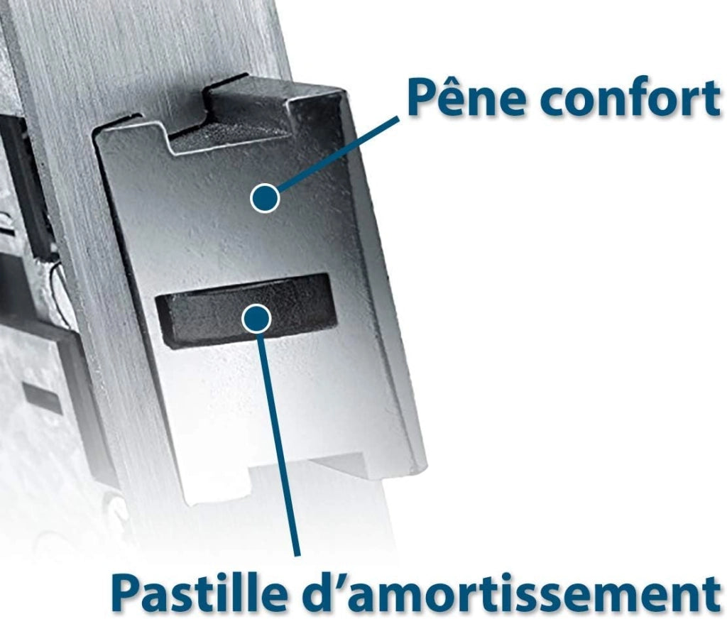 Serie 7/36 - Serratura a incasso reversibile con testa in acciaio inox baule 36 x 180 mm per porta in PVC o porta metallica