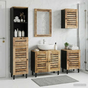 Set di Armadi da Bagno con porta 5 pcs Legno di mango massello 3310168