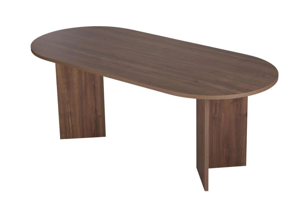 Tavolo da pranzo in legno "Sabella" 200 x 90 x 75 cm - Noce