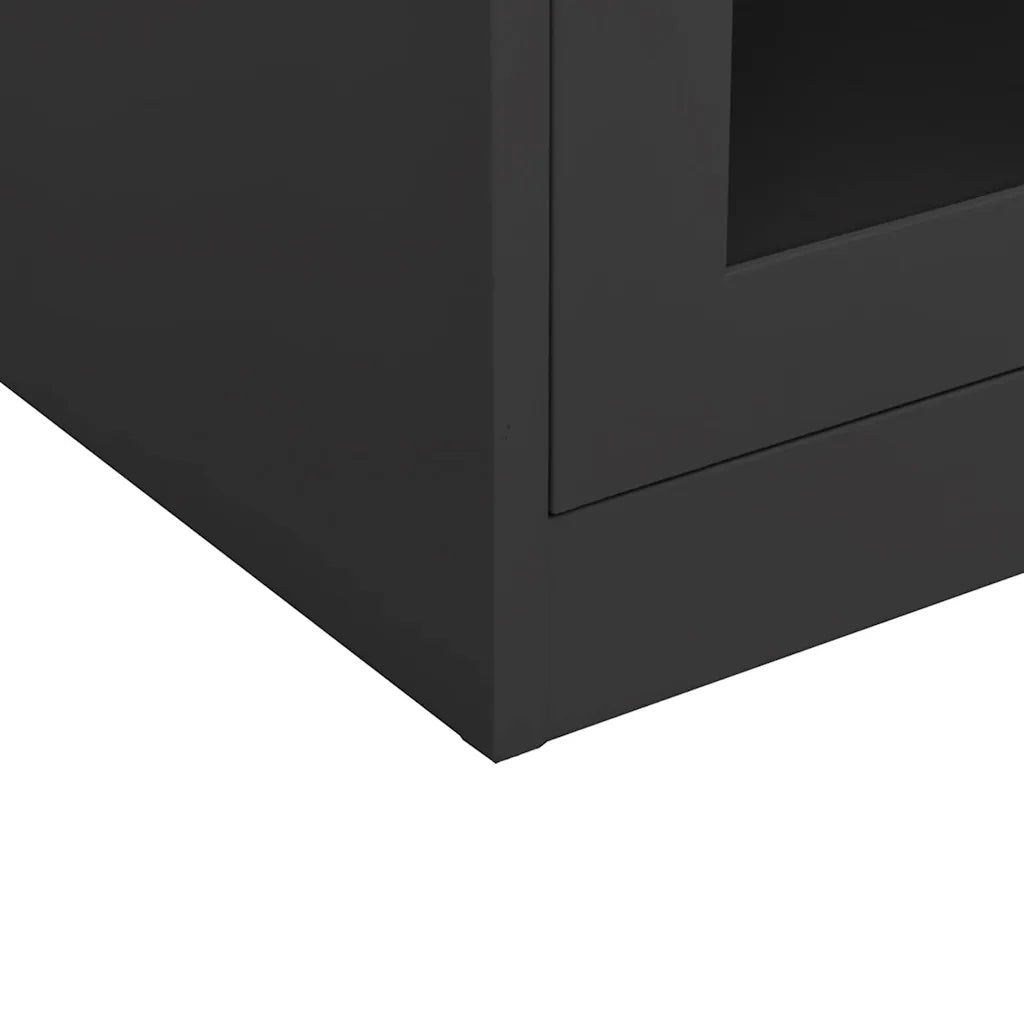 Armadio per Ufficio Antracite 90x40x105 cm in Acciaio 335937