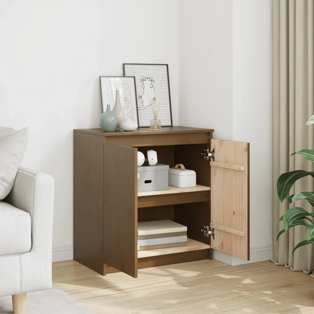 Armadietto ambra 60x36x65 cm in Legno Massello di Pino 808101