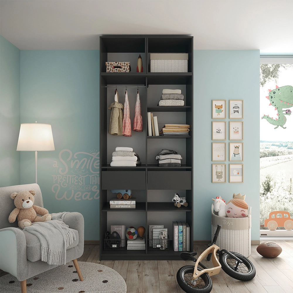 Armadio Elmo Antracite 50 x 40 cm Set di 3 Vicco