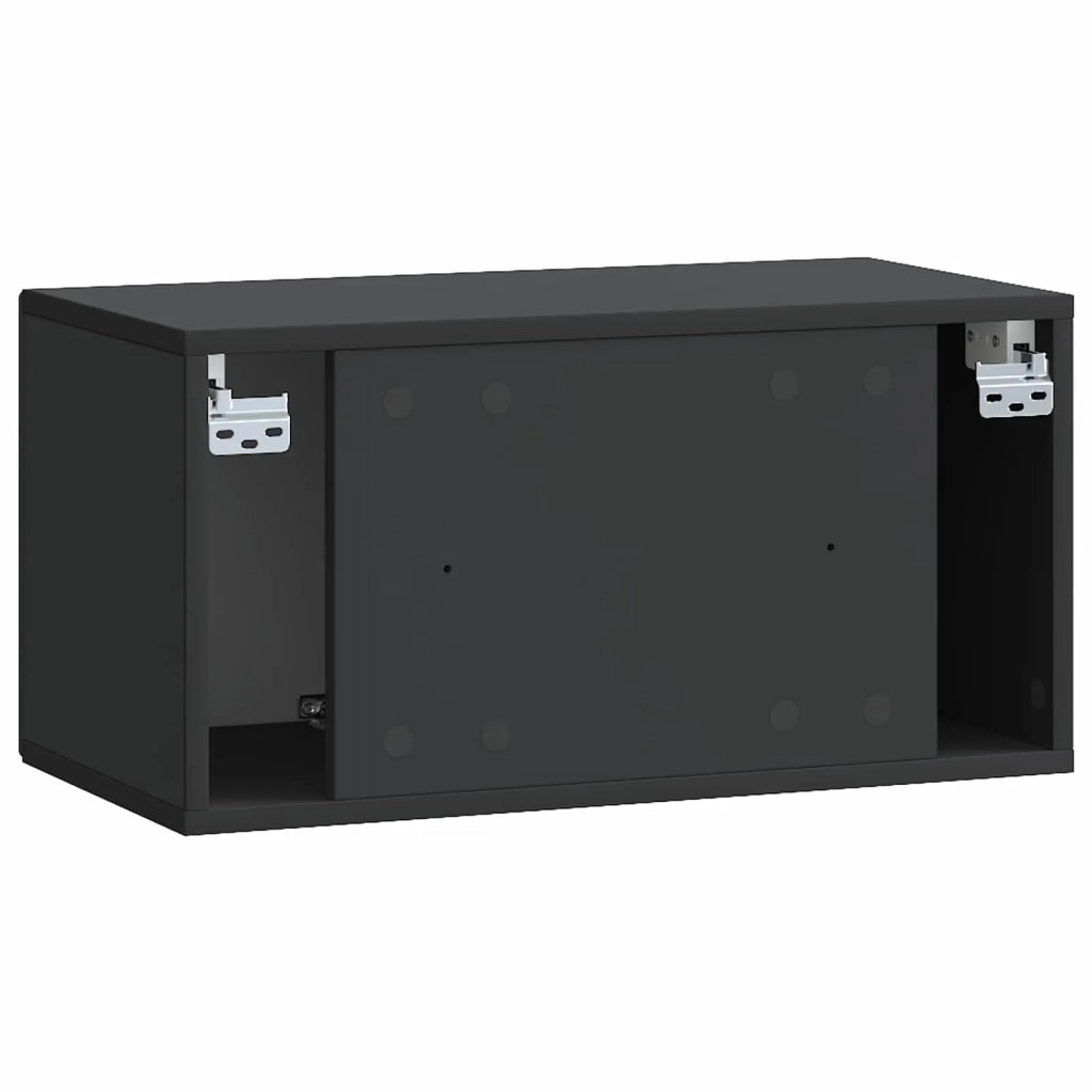 Mobile Porta TV da Muro Nero 59,5 x 31 x 30 cm
