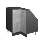Mobile sottotetto Mobile angolare Rion Calcestruzzo/Antracite 75.6 x 83.8 cm con 1 porta Vicco