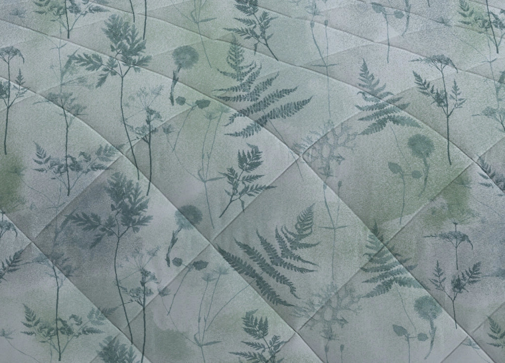 Trapuntino Piumino Estivo Primaverile 100gr/mq Leggero Disegno Soffione - Matrimoniale - Verde