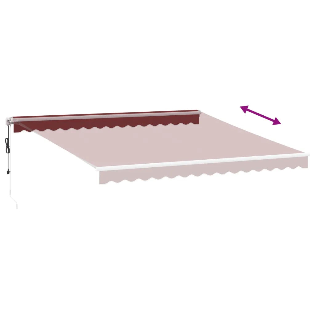 Tenda da Sole Retrattile Automatica con LED BordÃ² 400x350 cm