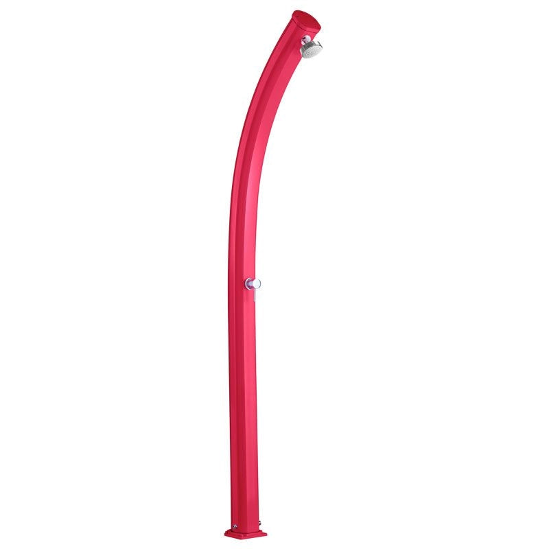 Doccia solare da giardino JOLLY CURVA 25 LITRI, in alluminio - Doccia Solare Da Giardino Jolly Curva 25 Litri, In Alluminio Colore Rosso