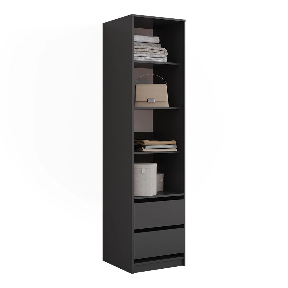 Armadio Elmo Antracite 50 x 200 cm Vicco