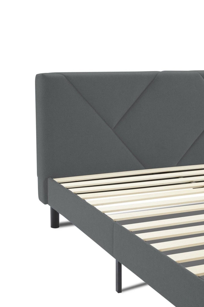 Morpheus, Letto Matrimoniale Dimensione Materasso 160x190 cm, Grigio Tortora\