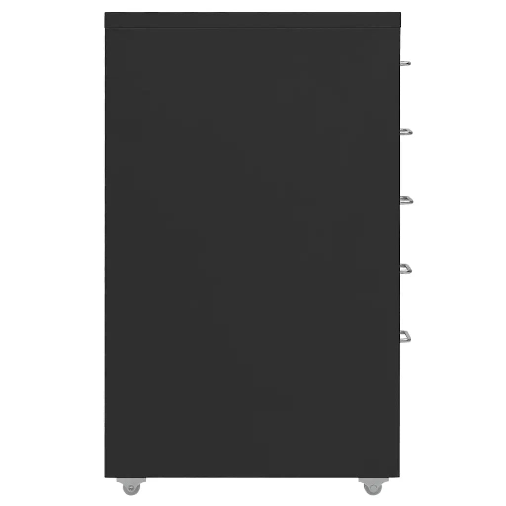 Schedario Mobile Nero 28x41x69 cm in Metallo CFW9335579